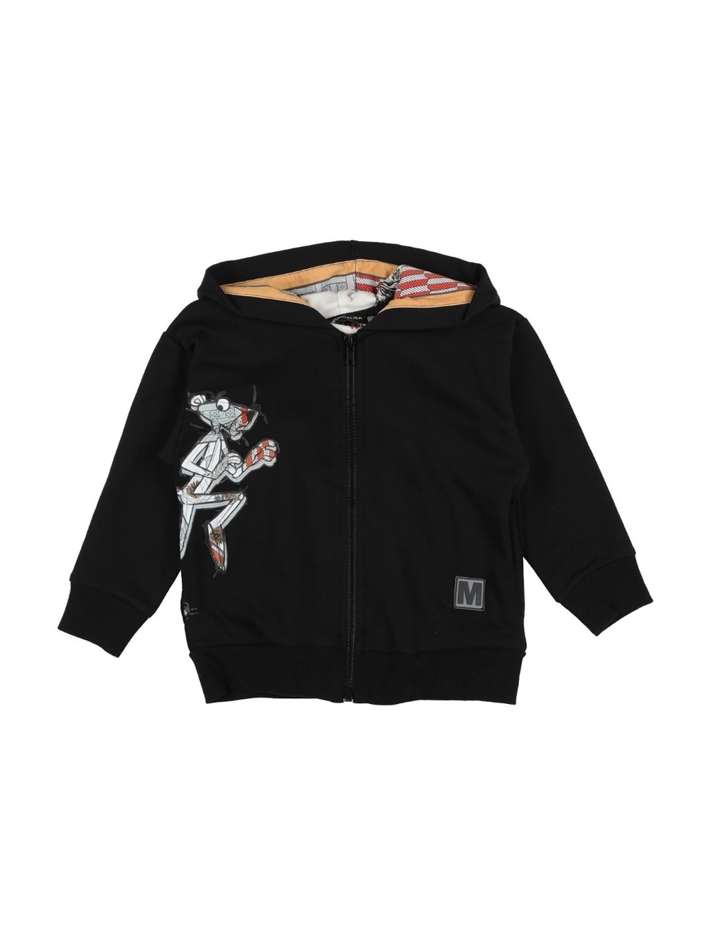 Monnalisa Boys Black Pink Panther Full-Zip Hoodie Sweatshirt Size 10